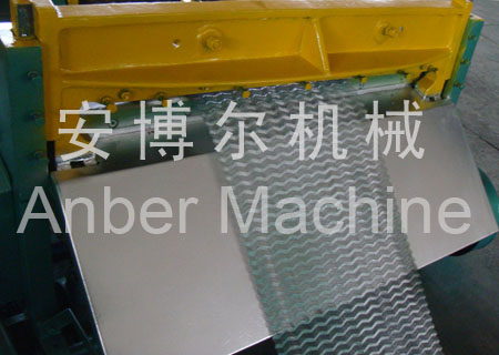 Mesh corrugated machine