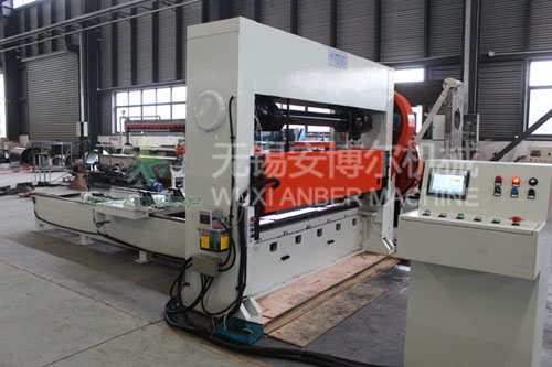 Expanded metal mesh machine