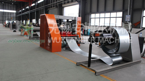 Expanded metal mesh machine