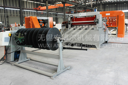 Expanded metal mesh machine