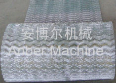 Corrugated expanded metal mesh