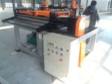 Expanded metal mesh machine