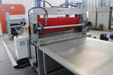 Expanded metal mesh machine