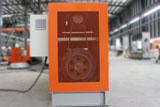 Two-roller flattening machine for steel expanded mesh