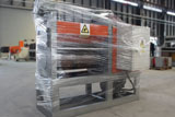 Expanded mesh flatten machine