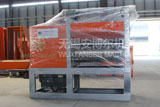 Expanded mesh flattening machine