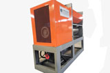 Expanded metal mesh flattening machine