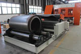 Roller type decoiler and straightener machine