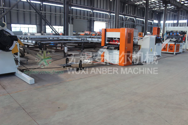 Expanded metal mesh machine