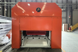 Expanded metal mesh machine